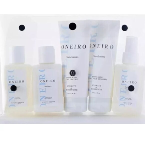 Womens ONEIRO Sunchasers Travel Kit Ready Clean & Vegan Personal Care New/Sealed - Picture 1 of 16